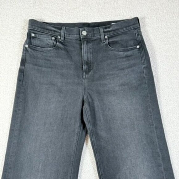 AYR Womens Wide Leg Comfort Stretch Jeans Secret Sauce Black Size 32S Boho Comfy - Picture 3 of 10